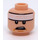LEGO Licht Vleeskleurig Batman - Crooked/Angry Mouth met Geel Utility Riem Minifigure Hoofd (Verzonken Solid Stud) (3626 / 29312)