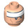LEGO Leichtes Fleisch Batman Kopf mit Weiß Stripe Dekoration (Einbau-Vollbolzen) (76761 / 99785)