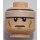 LEGO Leichtes Fleisch Batman Kopf mit Weiß Stripe Dekoration (Einbau-Vollbolzen) (76761 / 99785)