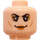 LEGO Leichtes Fleisch Bellatrix Lestrange Schmucklos Kopf (Einbau-Vollbolzen) (3626)