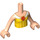 LEGO Light Flesh Belle in Yellow Dress Friends Torso (73141 / 92456)
