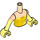 LEGO Leichtes Fleisch Belle mit Golden Skirt Friends Torso (92456)