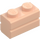 LEGO Light Flesh Brick 1 x 2 with Embossed Bricks (98283)