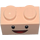 LEGO Light Flesh Brick 1 x 2 with Studs on One Side with Smiley face with Bottom Tube (11211 / 72282)