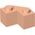 LEGO Light Flesh Brick 2 x 2 Facet (87620)