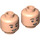 LEGO Light Flesh BTS Minifigure Head with Smirk (Recessed Solid Stud) (3626 / 101955)