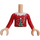 LEGO Helles Fleisch Christina Torso, mit Weihnachten Baum und Snow Muster (92456)