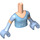LEGO Light Flesh Cinderalla Torso with Light Blue Top and Gloves Pattern (92456)