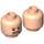 LEGO Light Flesh Dan Reid Head (Recessed Solid Stud) (13907)