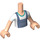 LEGO Licht vleeskleurig Daniel - Sand Blauw Overalls Friends Torso (Boy) (73161 / 92456)