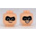 LEGO Light Flesh Dash Minifigure Head (Recessed Solid Stud) (3626 / 38055)