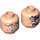 LEGO Light Flesh Dennis Nedry Minifigure Head (Recessed Solid Stud) (3274 / 103584)