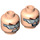 LEGO Light Flesh Doc Ock Minifigure Head (Recessed Solid Stud) (3626 / 17044)