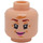 LEGO Lys hudfarvet Dolores Umbridge Minifigur Hoved (Forsænket solid knops) (3626 / 100170)