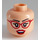 LEGO Light Flesh Dr. Harleen Quinzel Minifigure Head (Recessed Solid Stud) (3626 / 30868)