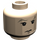 LEGO Light Flesh Draco Malfoy Minifigure Head with Brown Eyebrows (Safety Stud) (3626)