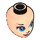LEGO Light Flesh Elsa Micro Female Minidoll Head (66579 / 92198)