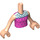 LEGO Leichtes Fleisch Emma Friends Torso (35677 / 92456)