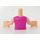 LEGO Licht vleeskleurig Emma met Paars Top Friends Torso (35677 / 92456)