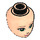 LEGO Light Flesh Female Minidoll Head with Emma Green Eyes, Pink Lips and Closed Mouth (11819 / 98704)