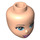 LEGO Licht Vleeskleurig Female Minidoll Hoofd met Light Blauw Ogen en Open Mouth Dark Pink Lips (37592 / 92198)