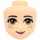 LEGO Leichtes Fleisch Female Minidoll Kopf mit Mia Brown Augen, Freckles, Pink Lips (11814 / 98705)