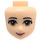 LEGO Leichtes Fleisch Female Minidoll Kopf mit Olivia Brown Augen, Pink Lips (11815 / 95514)