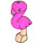 LEGO Leichtes Fleisch Flamingo mit Bright Pink Feathers (77367)