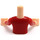 LEGO Light Flesh Friends Female Torso with Red Riding Jacket (92456)
