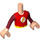 LEGO Carne chiaro Friends Busto Boy con The Flash logo T (11408 / 92456)