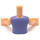 LEGO Licht vleeskleurig Friends Torso, met Lavendel Blouse en Knotted Sjaal Patroon (92456)