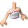 LEGO Carne claro Friends Torso, con Strap Parte superior y Scales Patrón (92456)