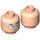LEGO Light Flesh George Costanza Minifigure Head (Recessed Solid Stud) (3626 / 78858)
