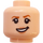 LEGO Licht vleeskleurig Ginny Weasley Vlak Hoofd (Verzonken solide nop) (3626)