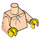 LEGO Light Flesh Grandpa Simpson Minifig Torso (973 / 88585)