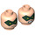LEGO Light Flesh Green Arrow Minifigure Head (Recessed Solid Stud) (3626 / 20402)