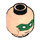 LEGO Light Flesh Green Lantern Minifigure Head (Recessed Solid Stud) (3626 / 47632)