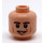 LEGO Carne chiaro Han Solo Minifigure Testa (Perno solido incassato) (3626 / 16353)