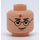 LEGO Carne claro Harry Potter Negro Coat Cabeza, Doble cara (Espiga sólida hueca) (92602 / 93196)