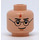 LEGO Leichtes Fleisch Harry Potter Schwarz Coat Kopf, Dual Sided (Einbau-Vollbolzen) (92602 / 93196)