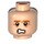 LEGO Helles Fleisch Kopf mit Orange Eyebrows, Stirnrunzeln + Scared (Vertiefte feste Noppen) (10412 / 11372)