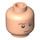 LEGO Light Flesh Head with Orange Eyebrows, Frown + Scared (Recessed Solid Stud) (10412 / 11372)