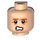 LEGO Leichtes Fleisch Kopf mit Orange Eyebrows, Frown + Scared (Einbau-Vollbolzen) (10412 / 11372)