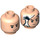 LEGO Light Flesh Indiana Jones Minifigure Head (Recessed Solid Stud) (3626 / 75408)