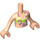 LEGO Helles Fleisch Isabella Torso, mit Bikini und Blume Garland Muster (92456)