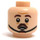 LEGO Licht Vleeskleurig Jacob Kowalski Minifigure Hoofd (Verzonken Solid Stud) (3626 / 39910)