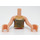 LEGO Licht vleeskleurig Livi Torso met Platinum en Gold Sleeveless Top  (92456)