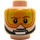 LEGO Licht Vleeskleurig Luke Skywalker Hoofd met Oranje Goggles en Chin Strap (Verzonken Solid Stud) (3626 / 47214)