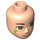 LEGO Leichtes Fleisch Male Minidoll Kopf mit Lime Augen und Elves Tribal Dekoration (19996 / 37814)