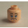 LEGO Light Flesh Marion Ravenwood Head with Scared / Smiling Pattern (Safety Stud) (3626 / 62718)